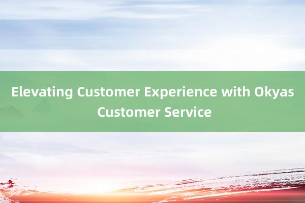 Elevating Customer Experience with Okyas Customer Service