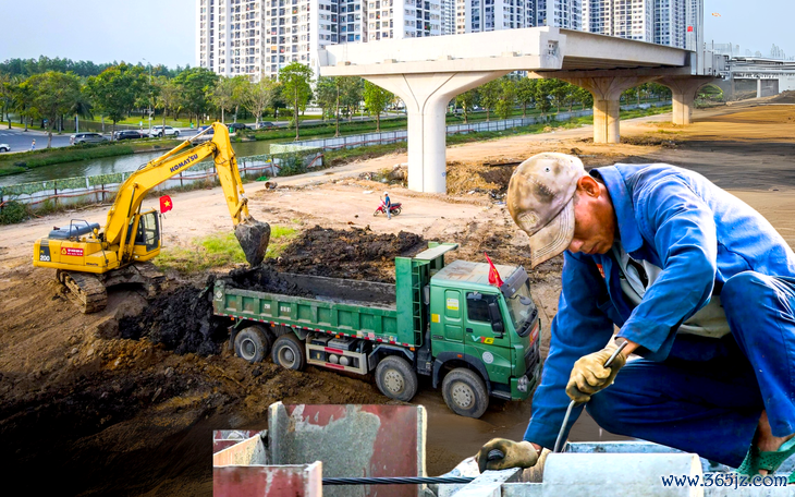 Cấp cát cho vành đai 3 TP.HCM không qua trung gian， xử nghiêm nếu găm hàng - Ảnh 3.